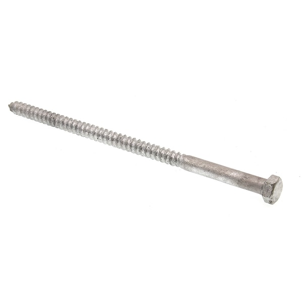 Prime-Line Hex Lag Screw 3/8in X 8in A307 Grade A Hot Dip Galvanized Steel 10PK 9056655 - main